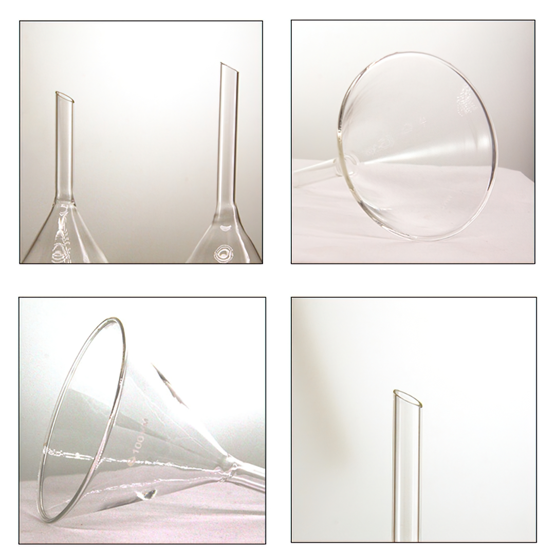 กรวยแก้ว (Funnel Glass) 50mm 60mm 75mm 90mm 100mm