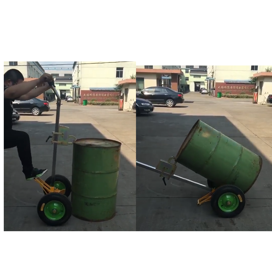 🌈13862 Eagle-grip Type Drum hand carts รถเข็นลากถัง 200L รุ่น DE450